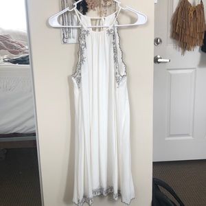 White halter dress